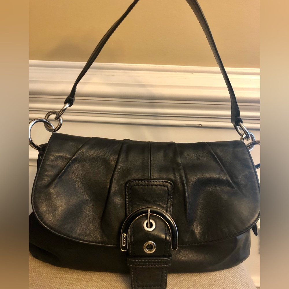Classic black Coach purse